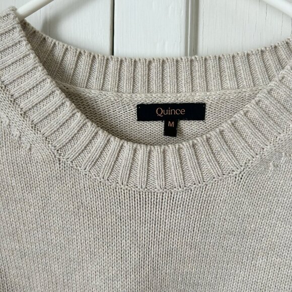 Quince 100% Organic Cotton Boyfriend Crew Sweater - Picture 2 of 5